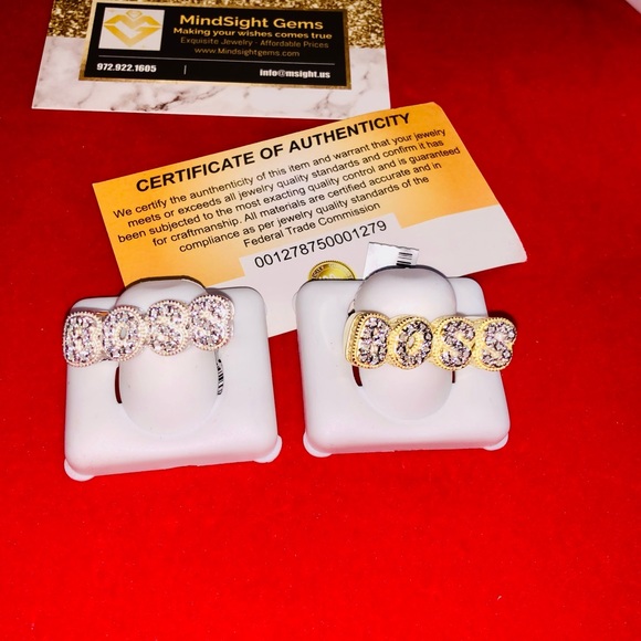 Real diamond Boss ring for men, Free appraisal, Free posh authenticate free ship - Picture 3 of 7